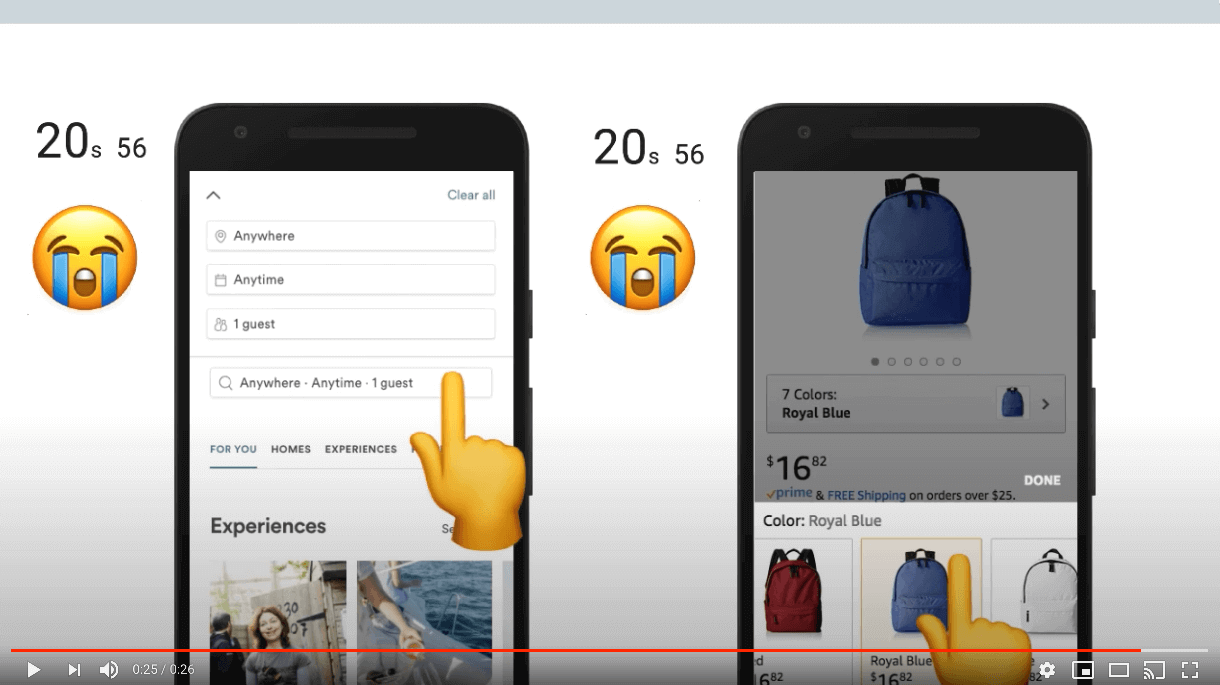 JS がロードされるのを待つのがいかに苦痛であるかの例。
